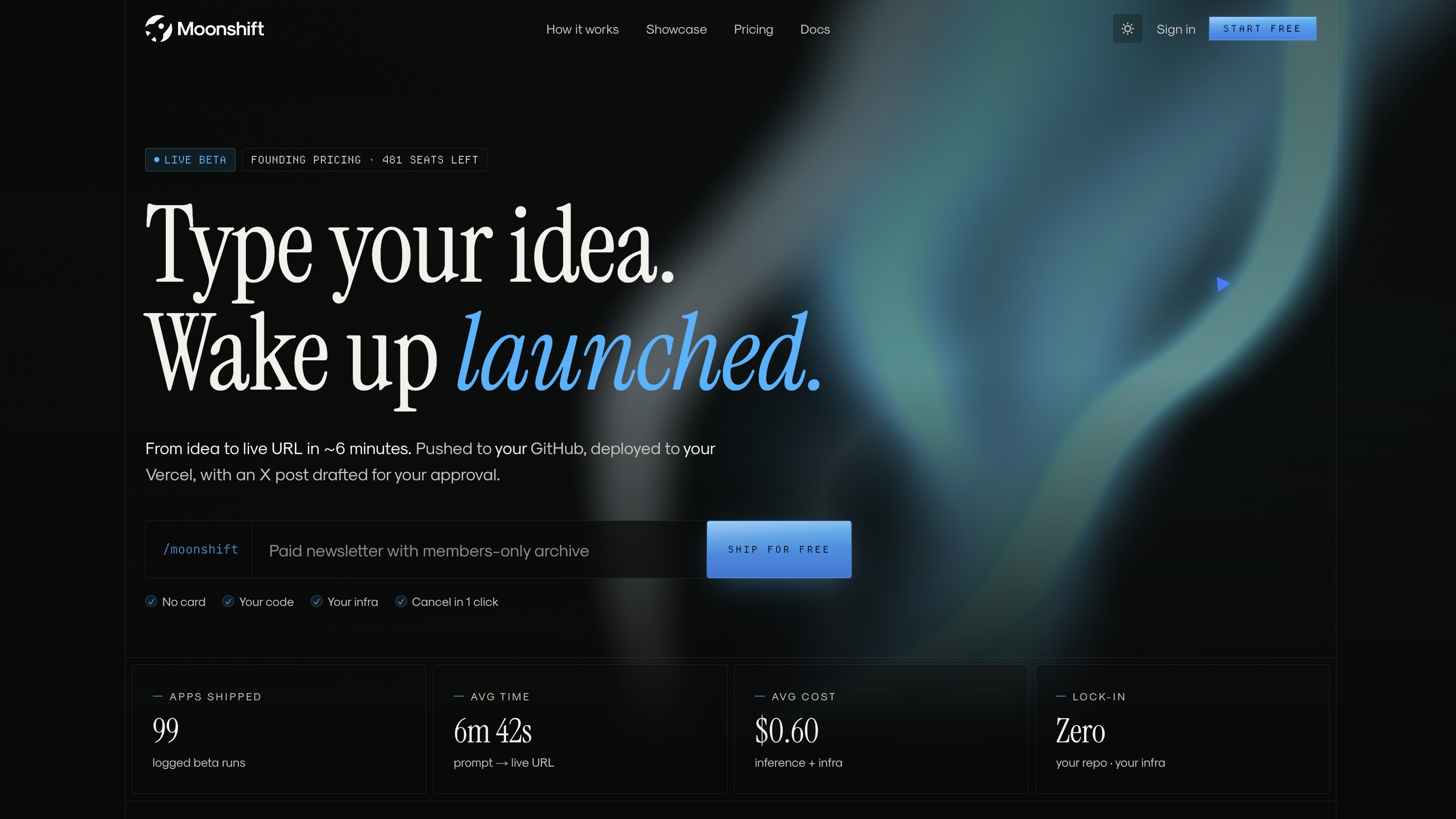 Moonshift screenshot 1