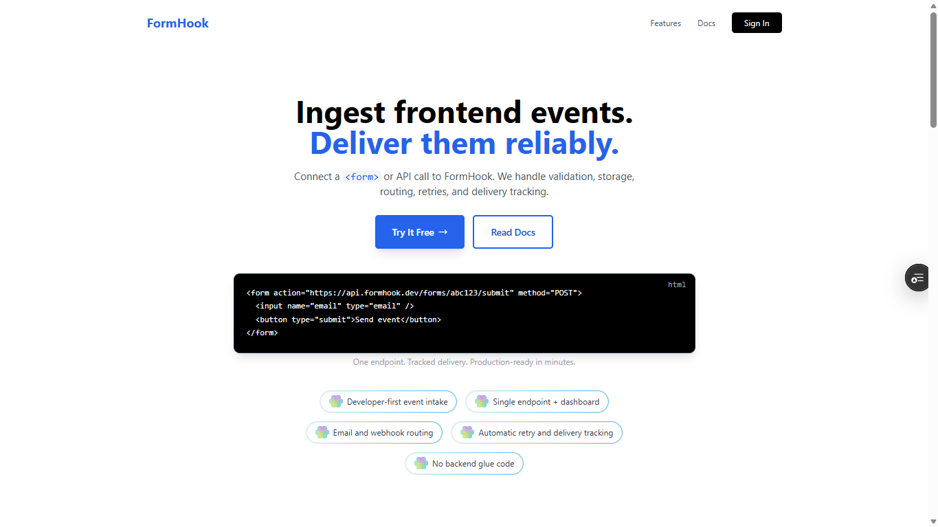 FormHook screenshot 1