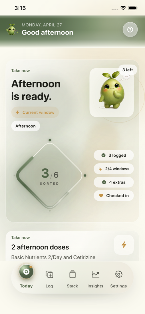 Sorted: Supplement Tracker screenshot 1