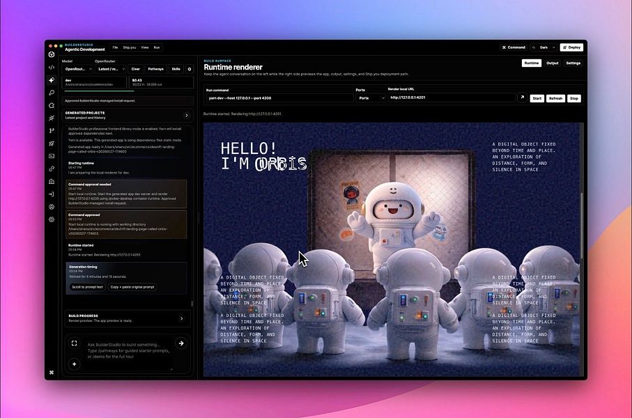 BuilderStudio screenshot 1