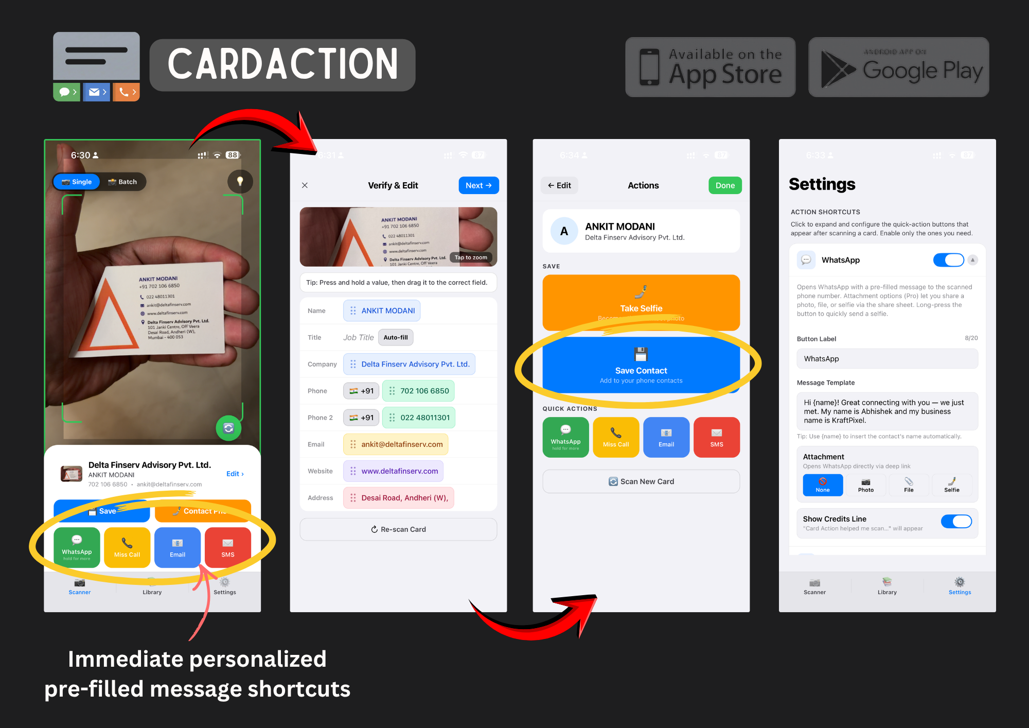 CardAction screenshot 1