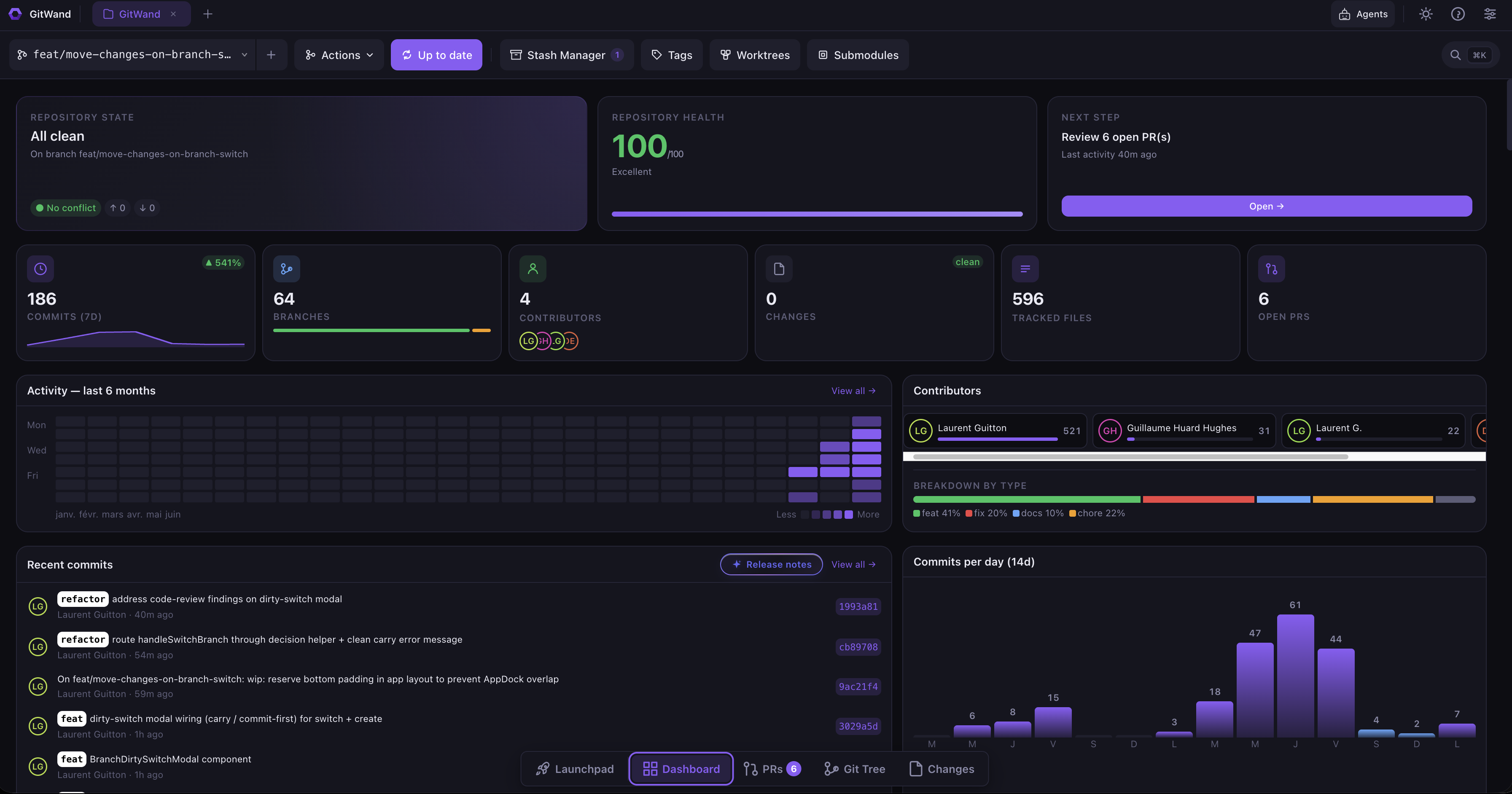 GitWand screenshot 1