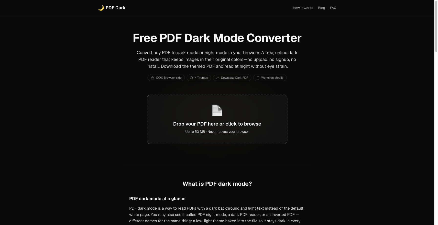 PDF Dark screenshot 1