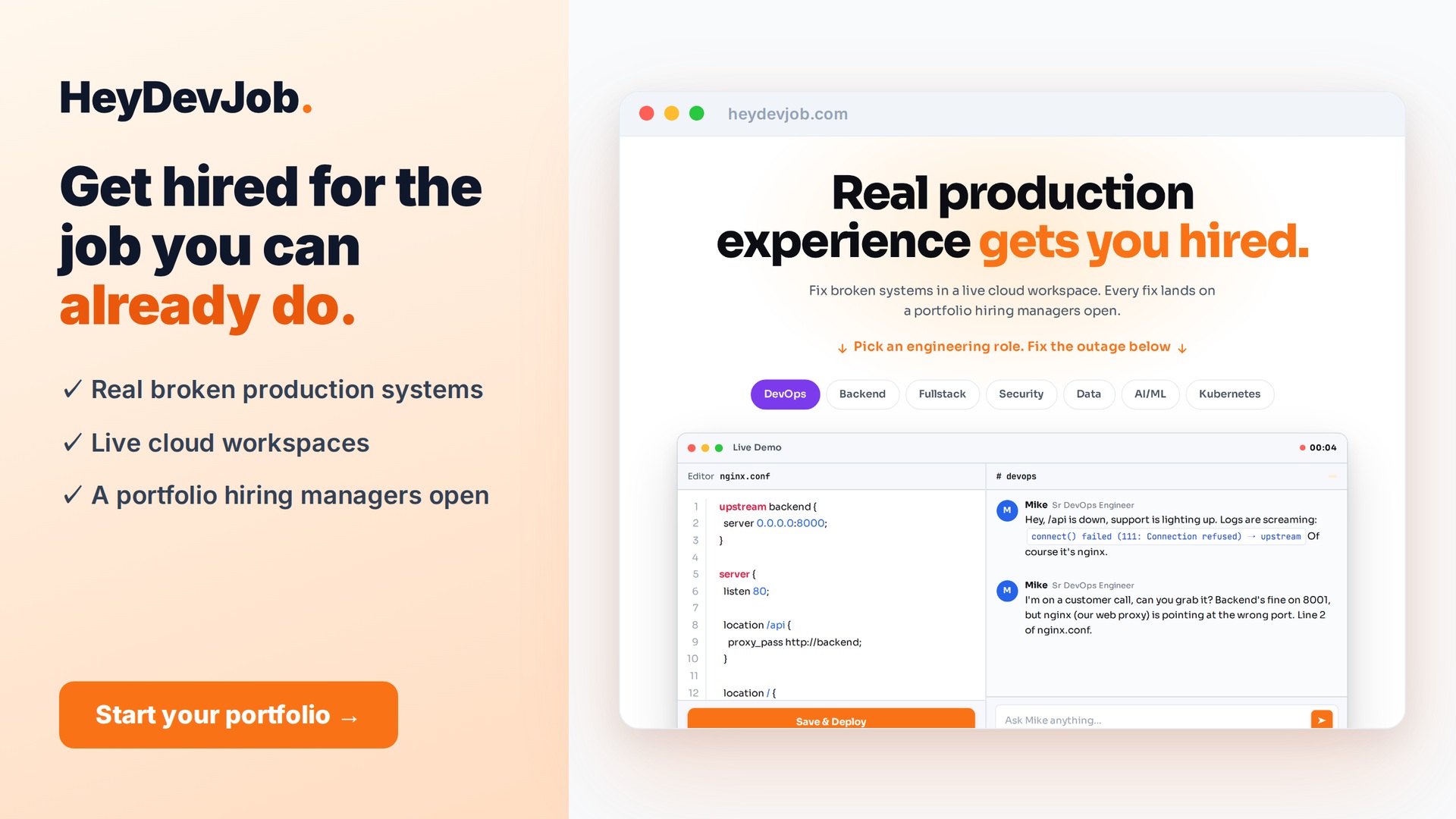 HeyDevJob screenshot 1
