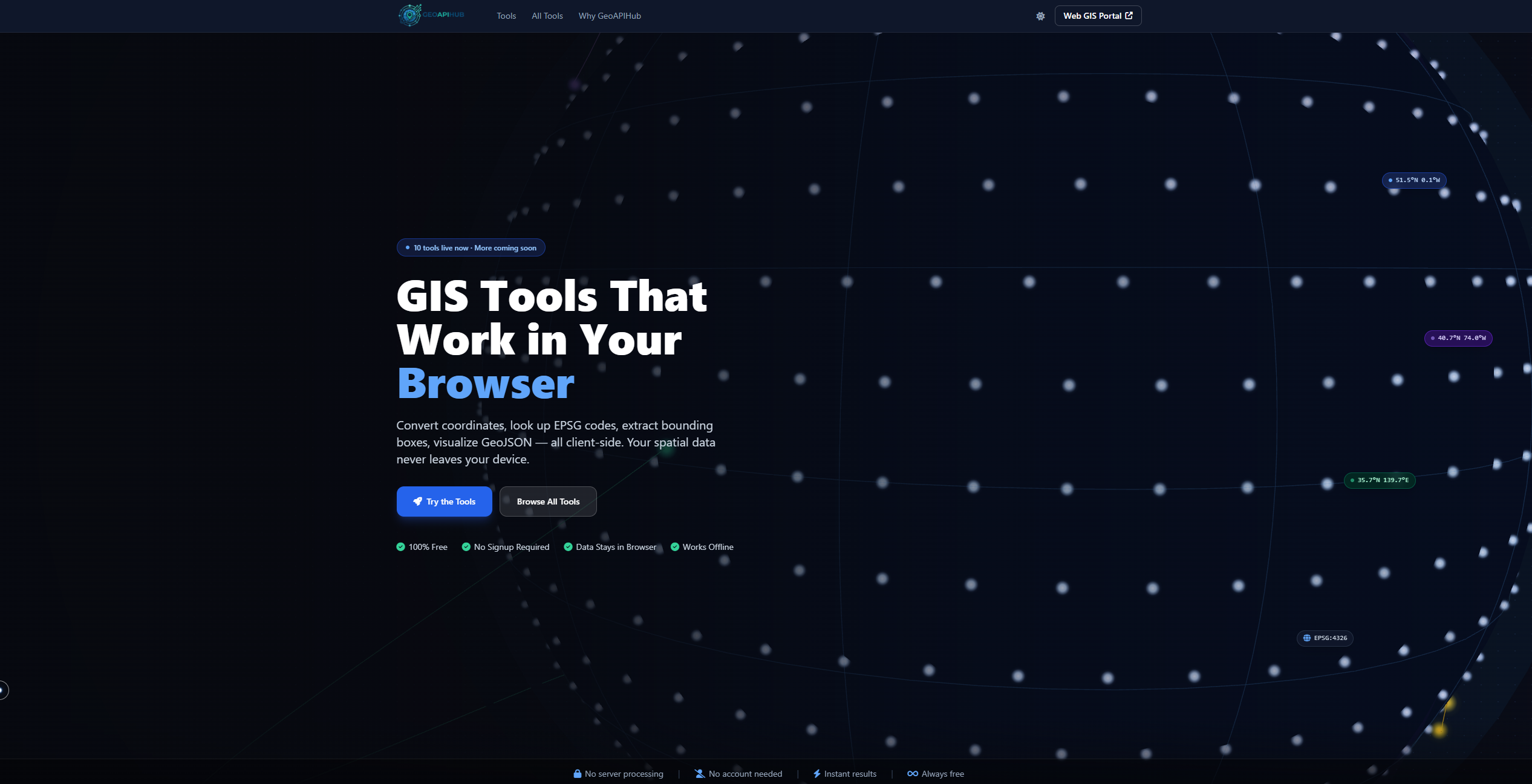 GeoAPIHub screenshot 1
