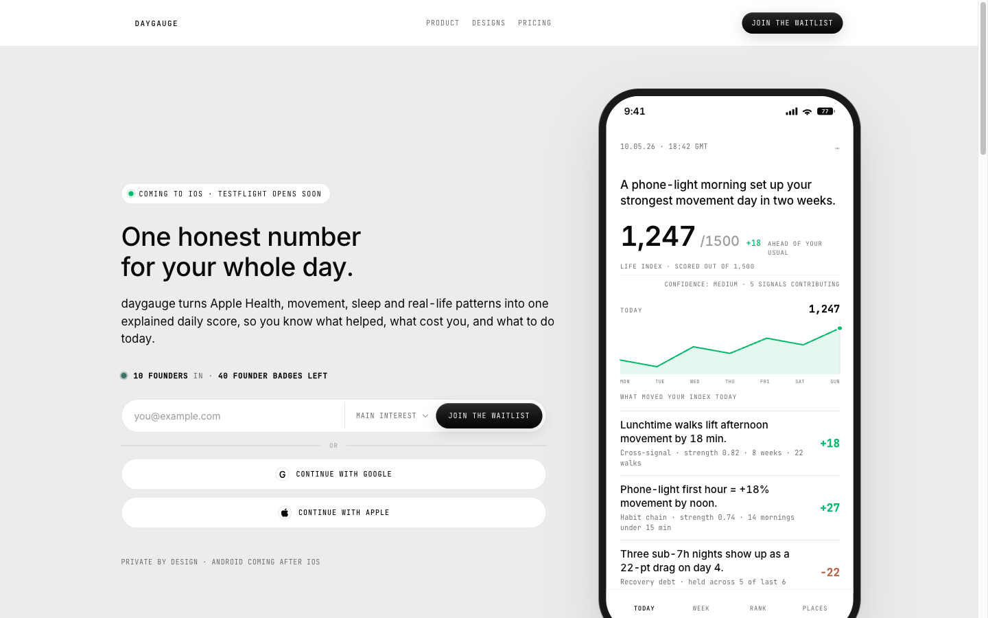 daygauge screenshot 1