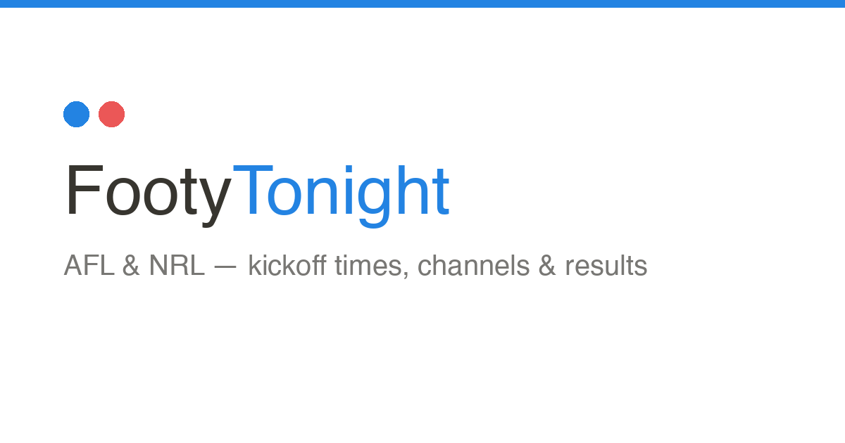 FootyTonight screenshot 1
