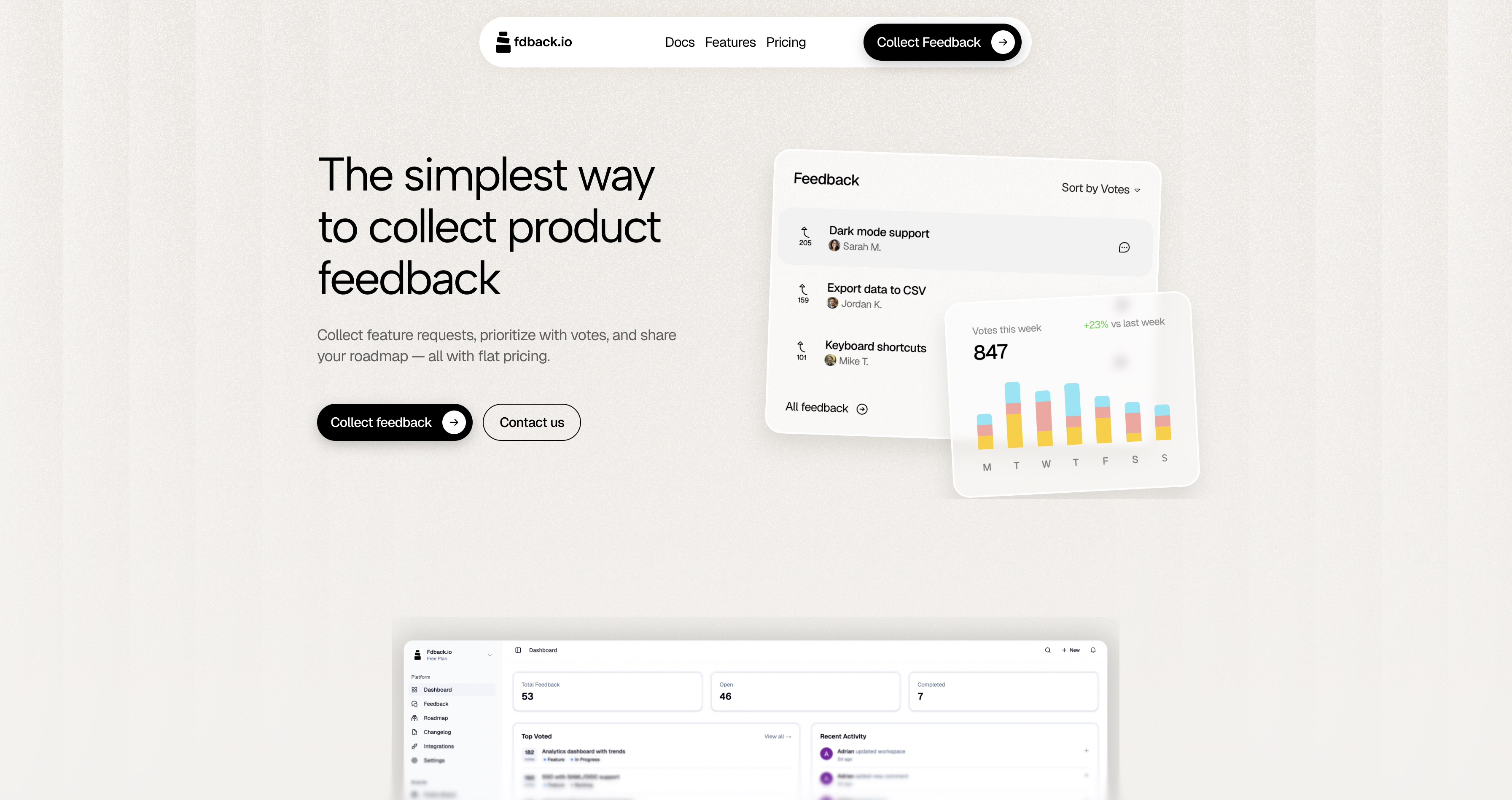 Fdback - Customer Feedback & Roadmaps screenshot 1