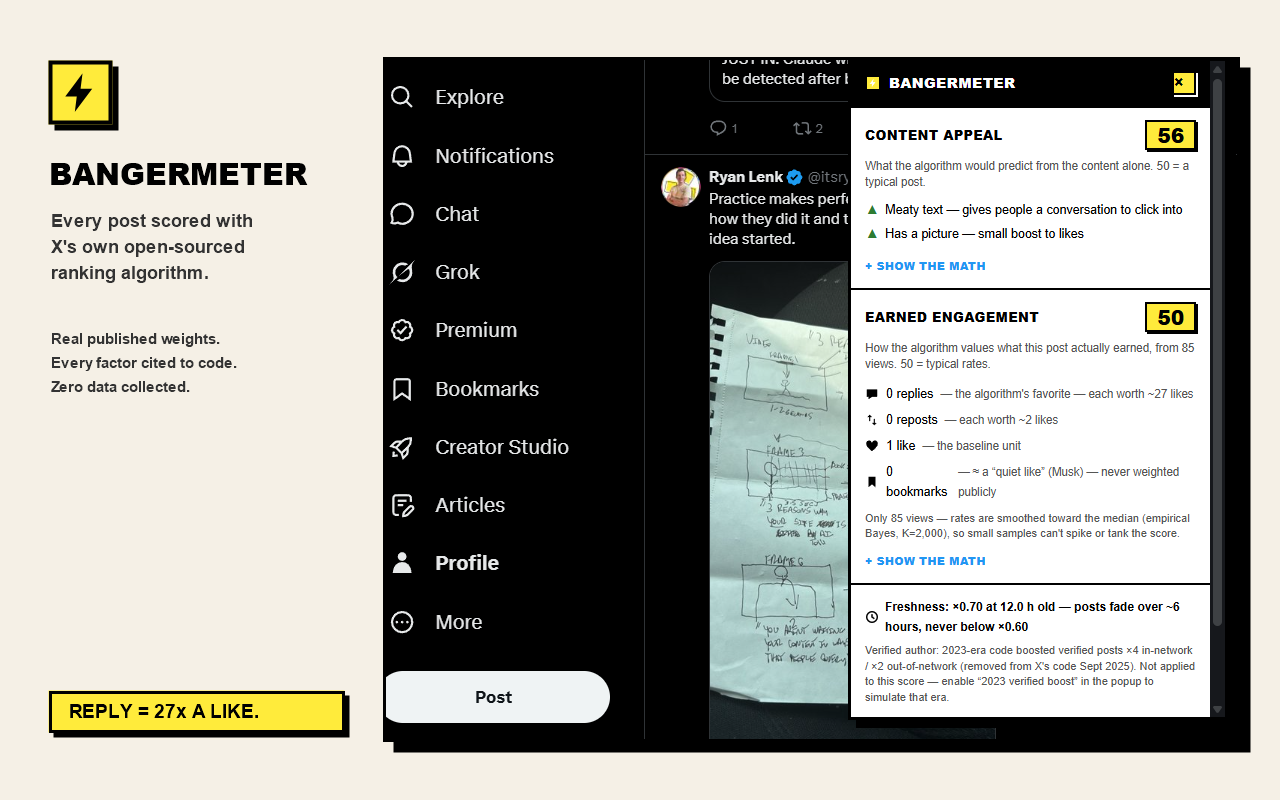 Bangermeter screenshot 1