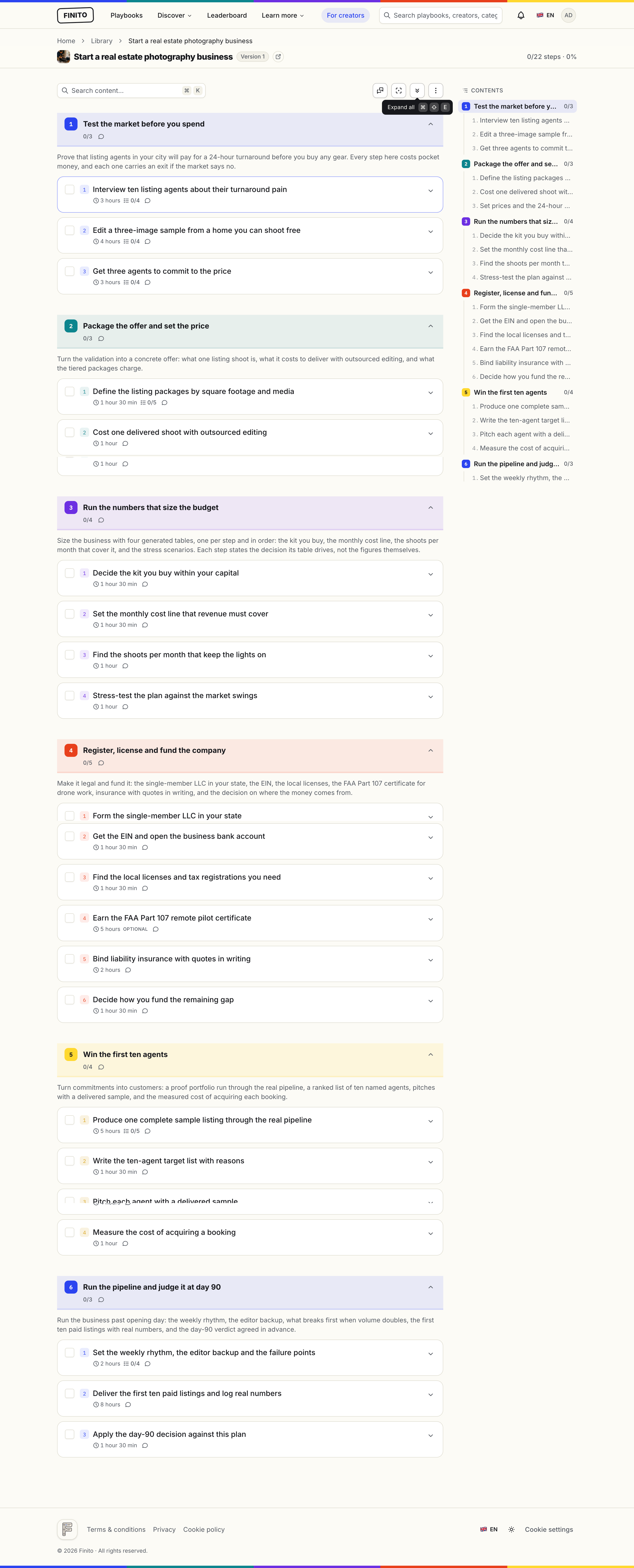 Finito screenshot 1