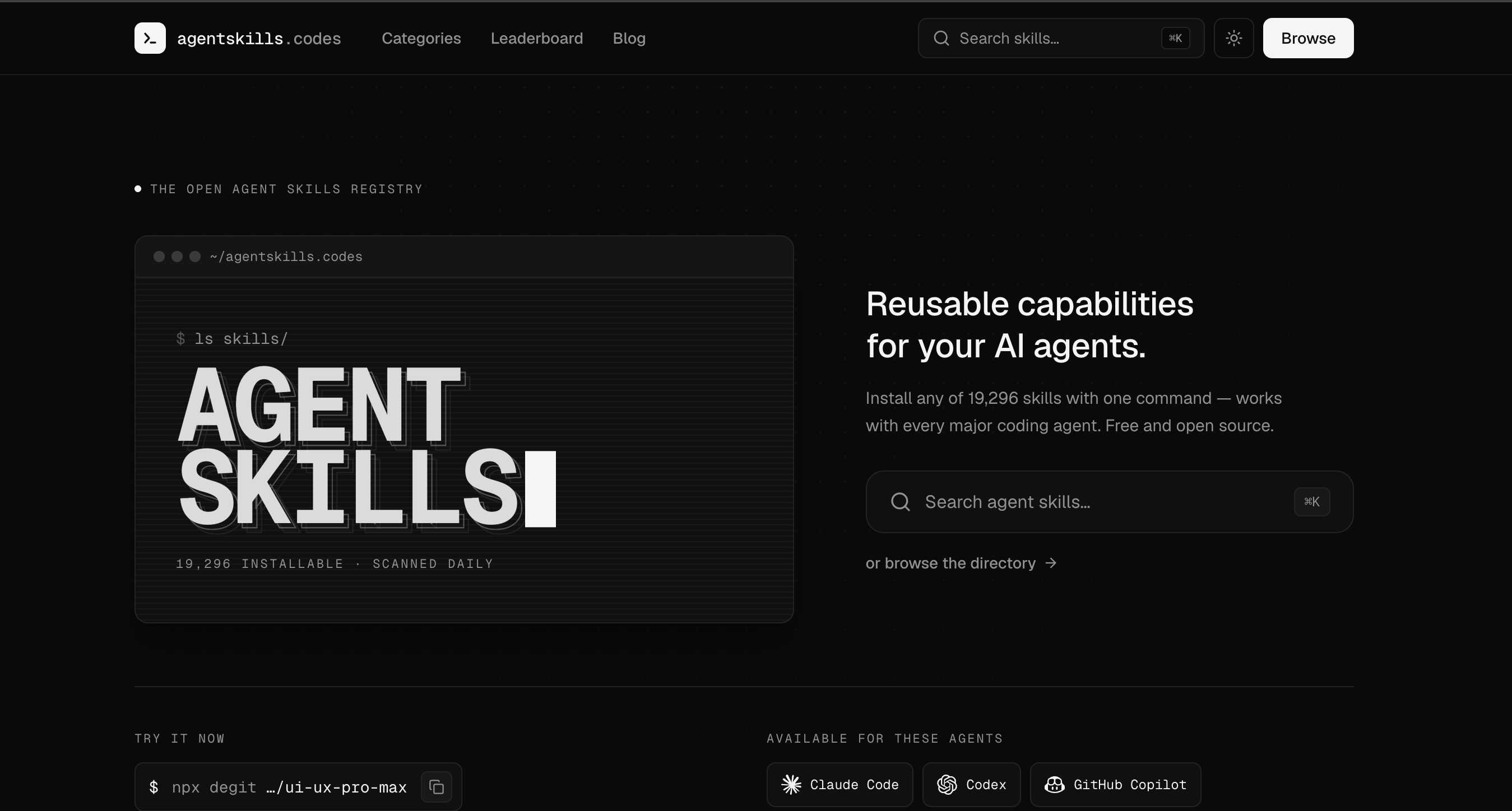 agentskills.codes screenshot 1