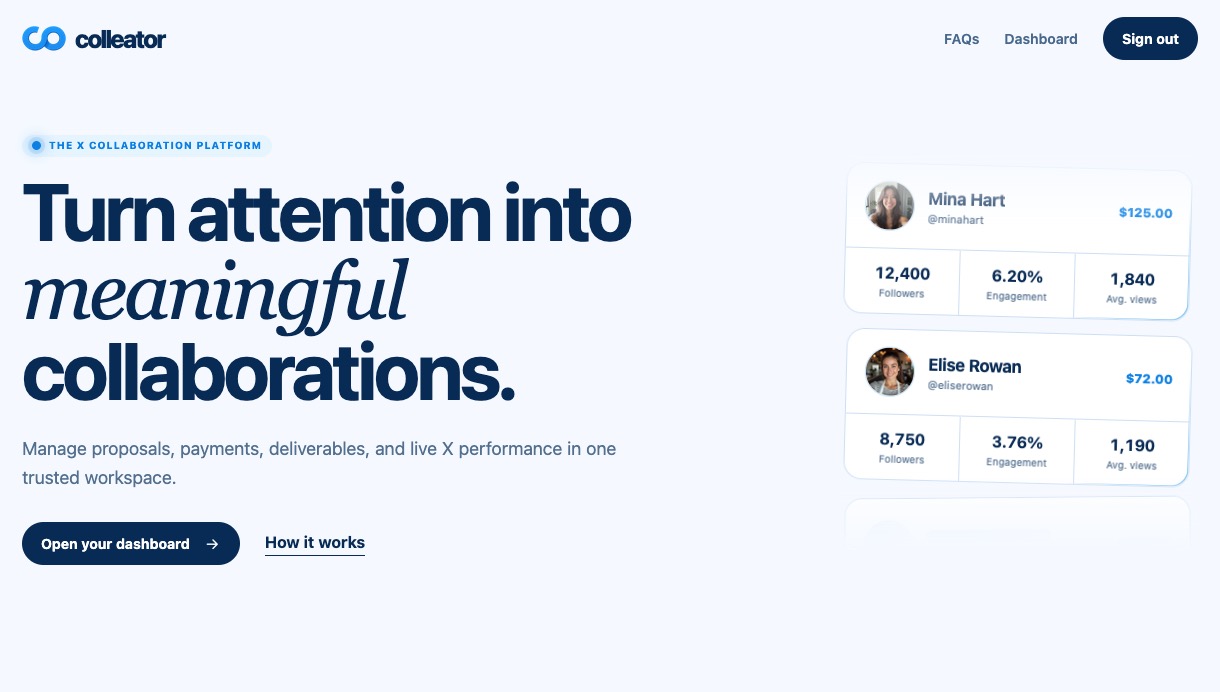 Colleator screenshot 1
