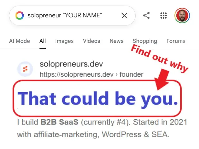Solopreneurs.dev screenshot 1